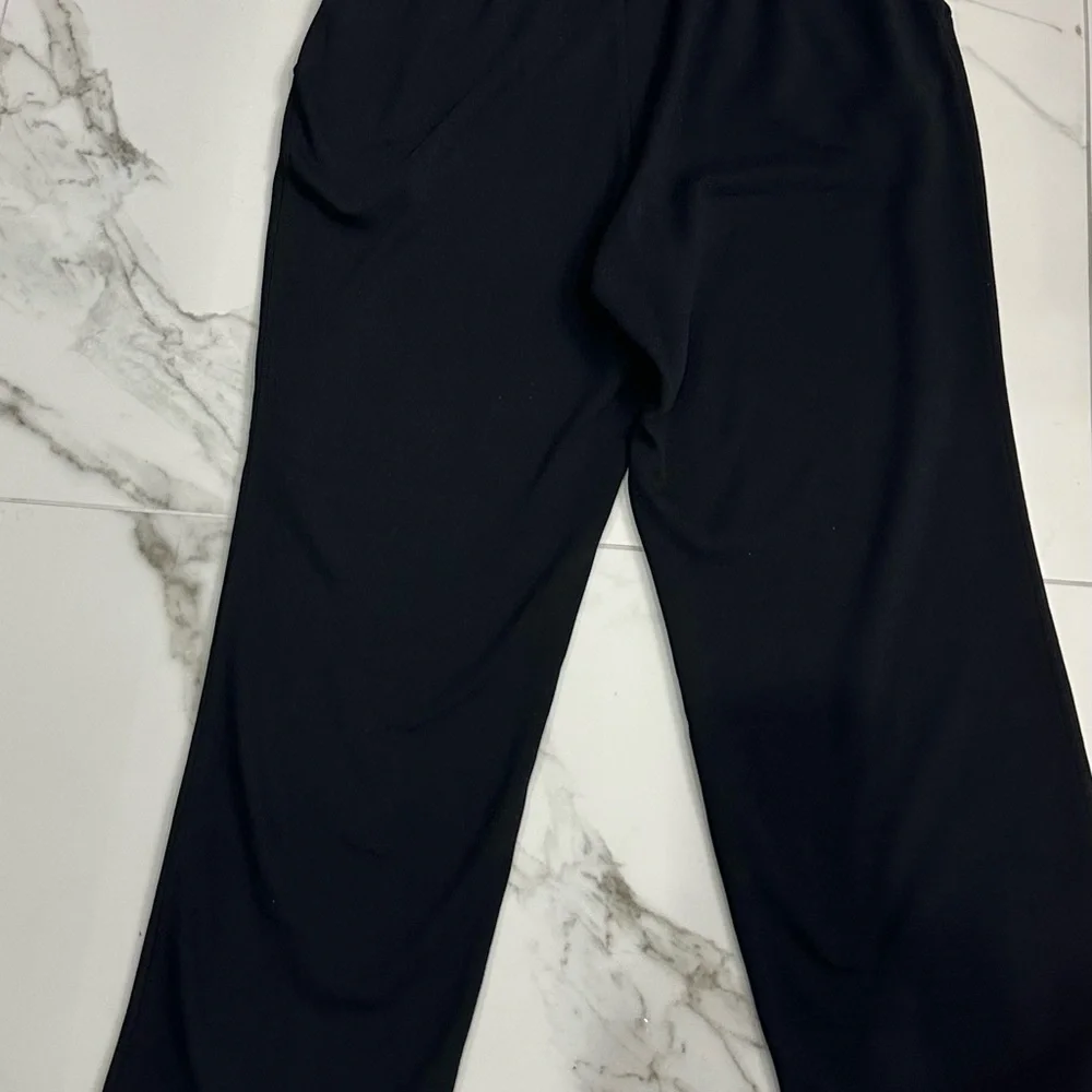 Lands' End Petite Sport Knit Black Straight Leg Pant - NWOT Sz. M-Petite - Picture 7 of 10